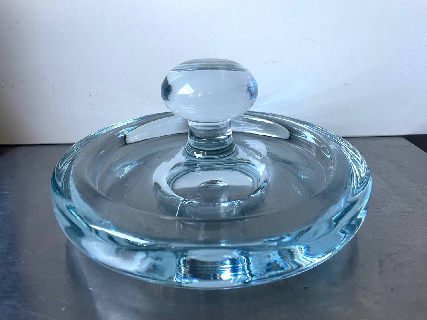 Holmegaard Sculptural bowl design by Per Lutken Denmark 1950’s