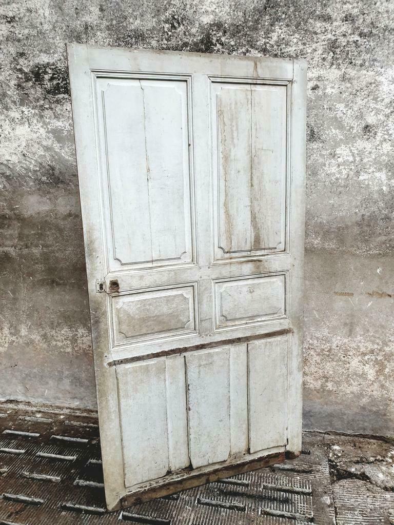 Antique oak sliding door loft door