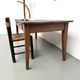 Solid oak farmhouse table, 1930s.