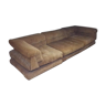 Vintage sofa in modular golden velvet Mah Jong 70s Hans Hopfer for Roche Bobois