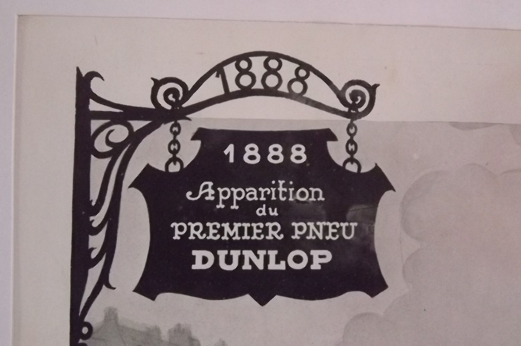 Affiche pub Dunlop 1938 par Fournier