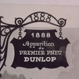 Poster pub Dunlop 1938 by Fournier