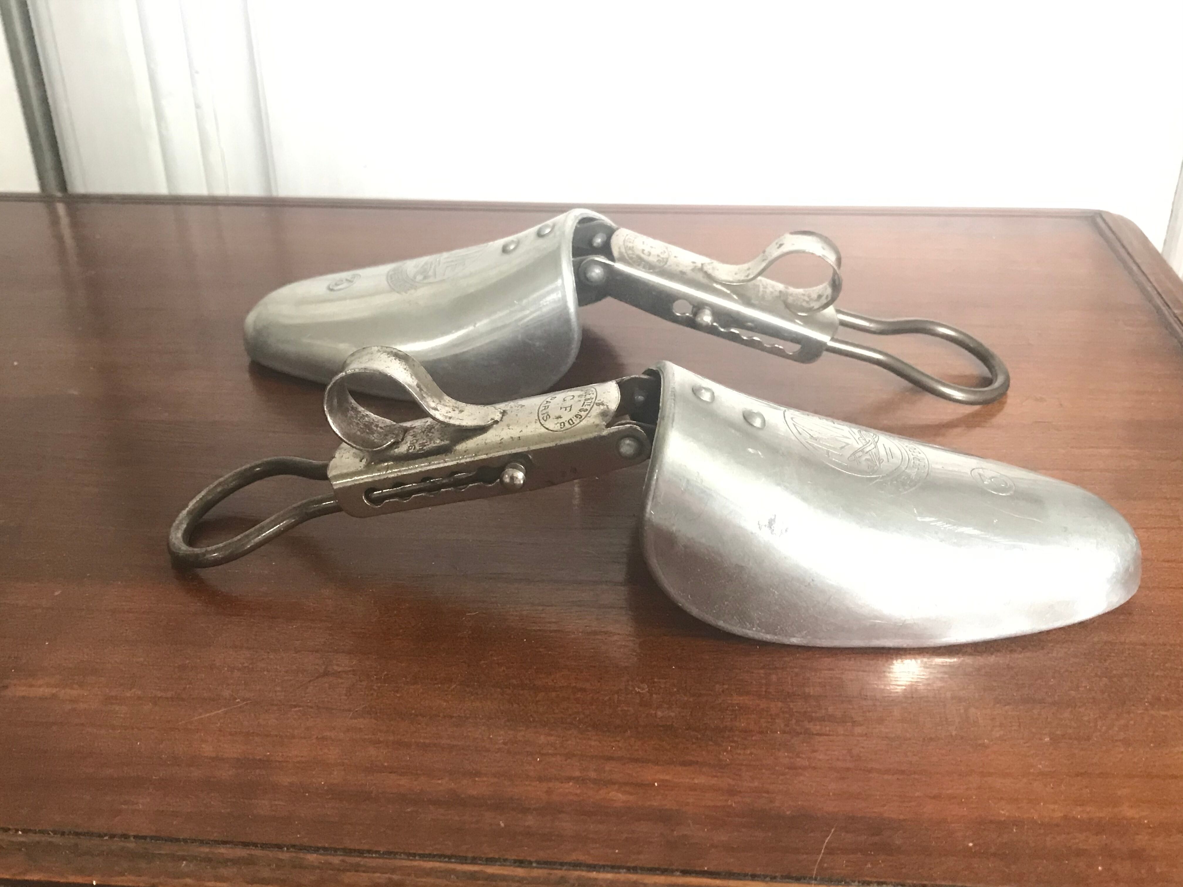 Old metal shoe trees