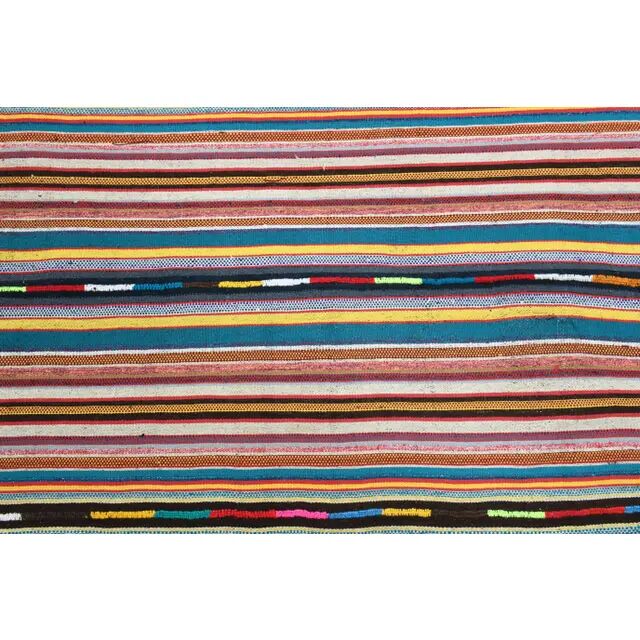 Vintage Turkish Oushak Handmade Wool & Cotton Rug 180x298