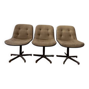 3 fauteuils pollock pour
