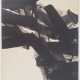 Pierre soulages: ink 1961 - original signed poster