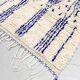 Azilal Moroccan Berber rug with majorelle blue patterns 1.40x0.92m