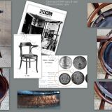 Curved wood bistro office chair J&J KOHN