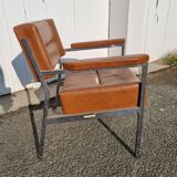 1960s Skaï armchair, M.Baughman