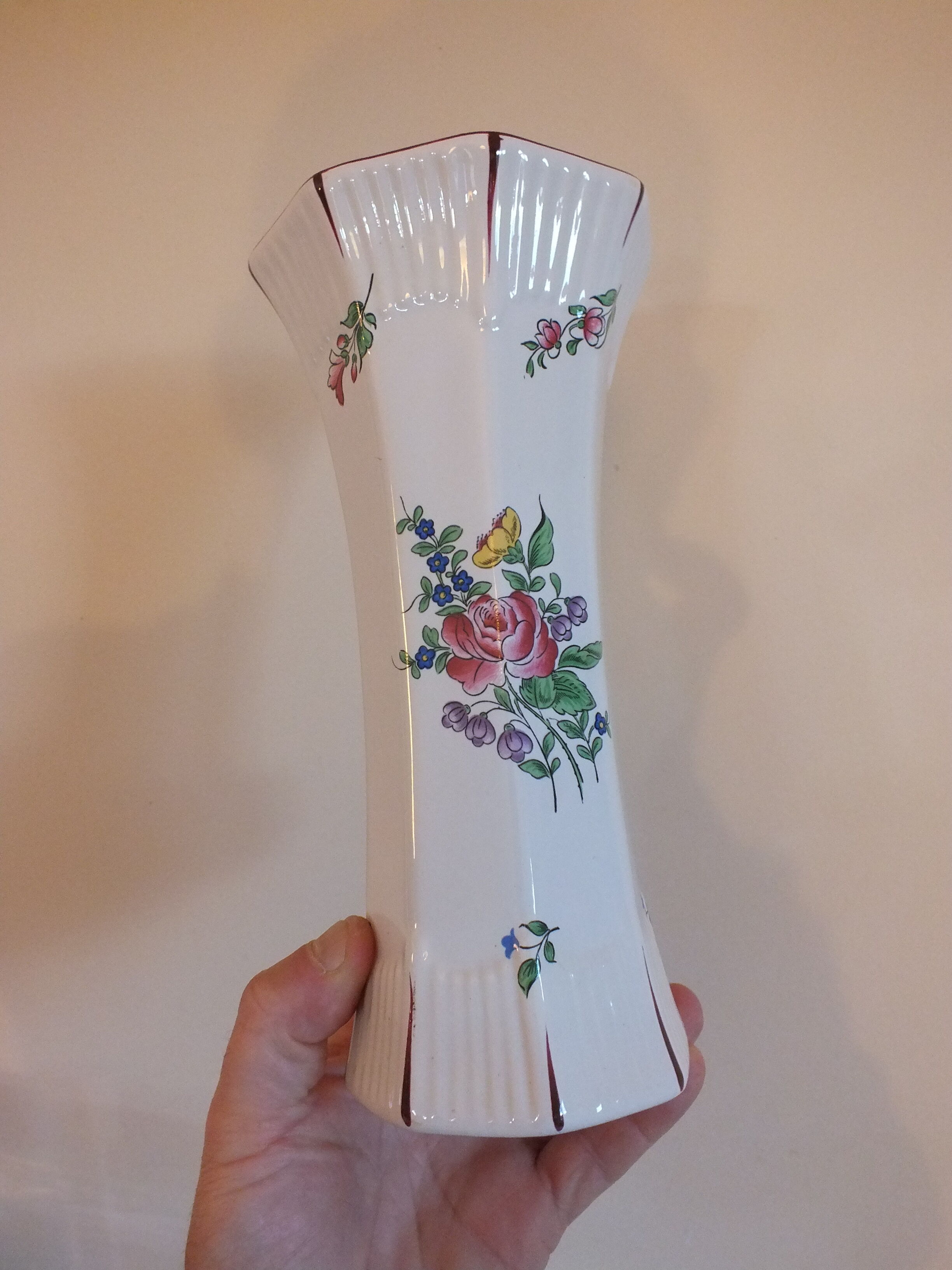 Earthenware vase of St Clement KG Lunéville decoration street lamp