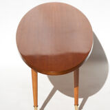 Table vintage, wood table, coffee table, coffee table, table oval, table feet compass, interior decorating, home décor, 60's