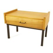 Table de chevet teck blond
