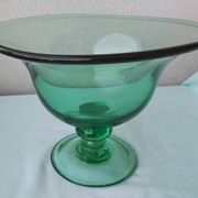 Glass coupe on a stand