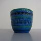 Italian Rimini Blue Ceramic Cachepot by Aldo Londi for Bitossi, 1960s
