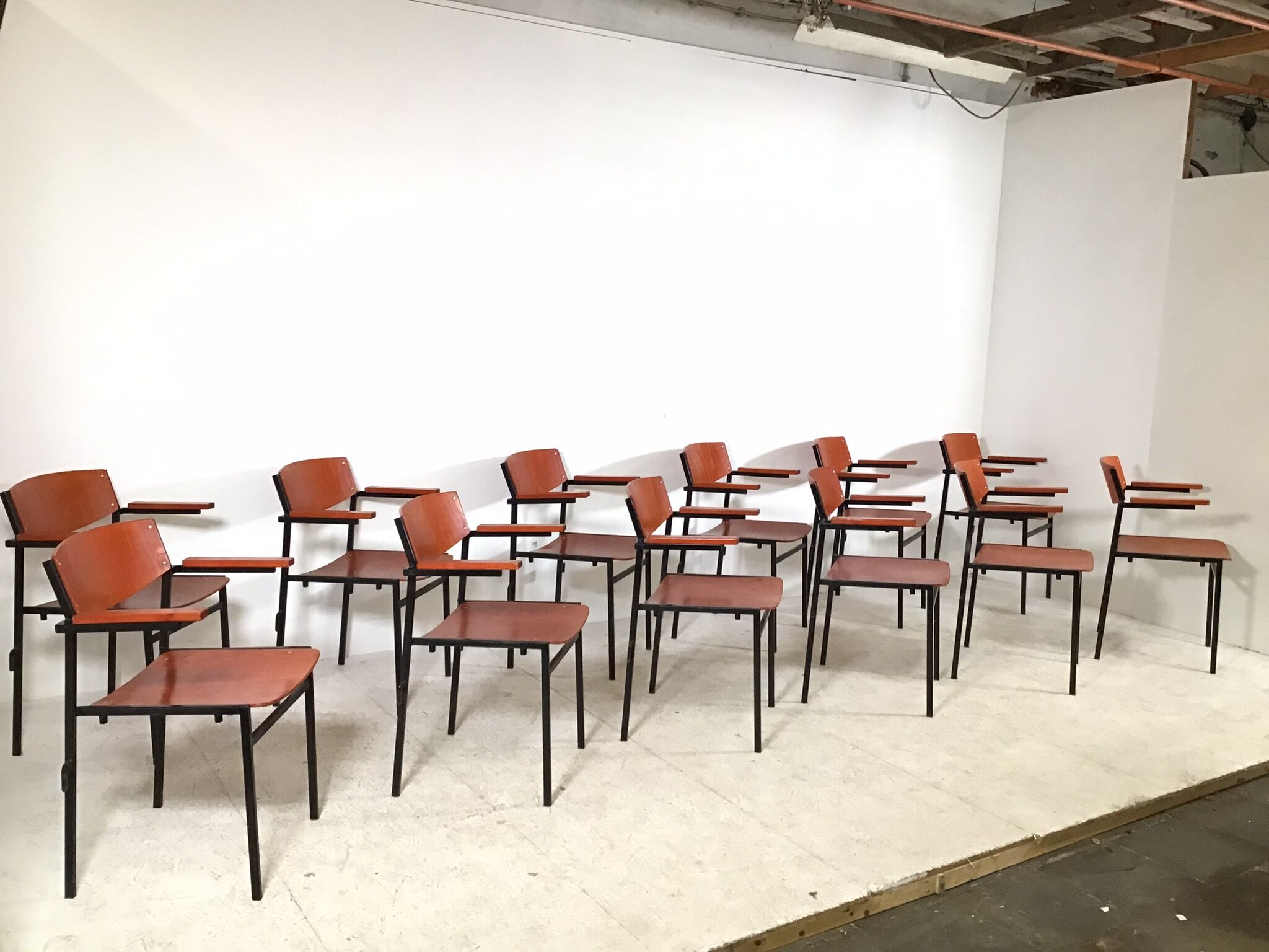 Chaises de salle à manger hollandaises vintage conçues par Gijs van der Sluis