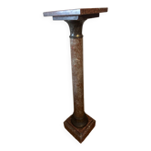 Red griotte marble column with brass insert - Napoleon III
