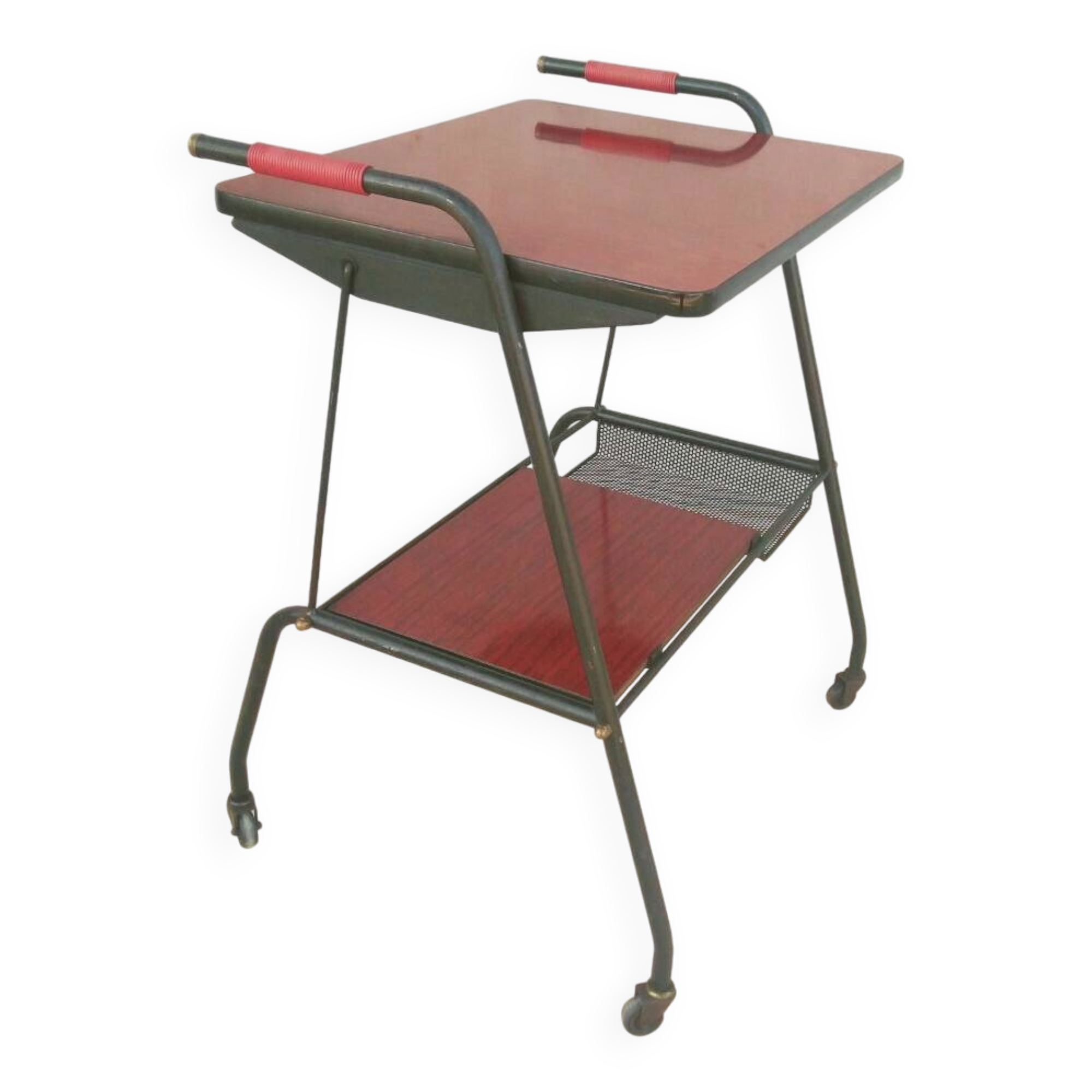 Vintage metal and formica dessert trolley 1950s