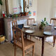 4 chairs cans art deco 1920 1930 in wood and antique canning