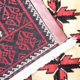 Tapis de salon en laine orientale tissée à la main - 109x211cm