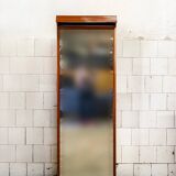 Specchio da ingresso vintage in teak, Italia, anni '50