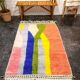 Beni Ouarain wool rug Contemporary graphic design size 200cmx150