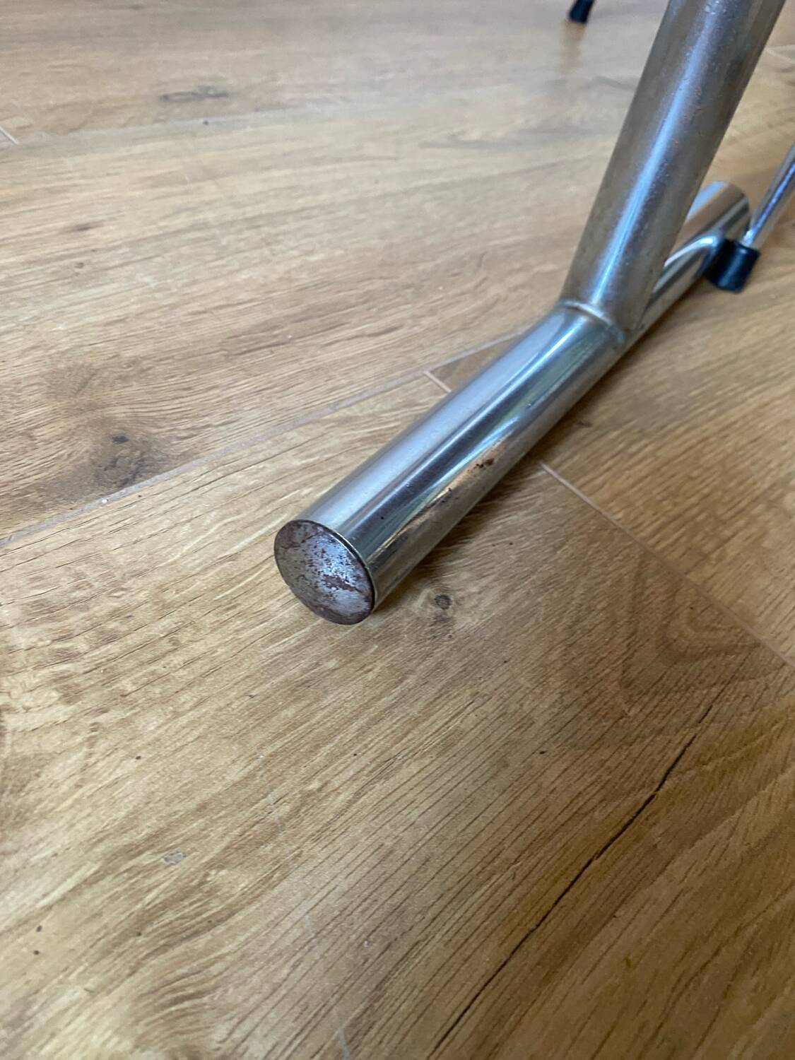 Formica folding table and two petal chairs from the 70s