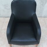 Art Deco period leather armchair