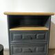 Reworked antique bedside table