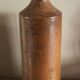 Vintage stoneware liqueur bottle with pouring spout