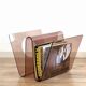Smoked Plexiglas magazine rack by Michel Dumas