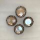 Set of 4 antique silver cups