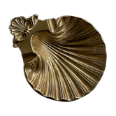 Cendrier coquille St-Jacques en laiton doré