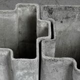 Set of 4 puzzle planters Switzerland 1950s