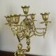 Pair of candelabra Candle holders Antique in gilded bronze style