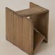 Table d'appoint en Orme massif Alain Ladroit pour Maison Regain Circa 1980