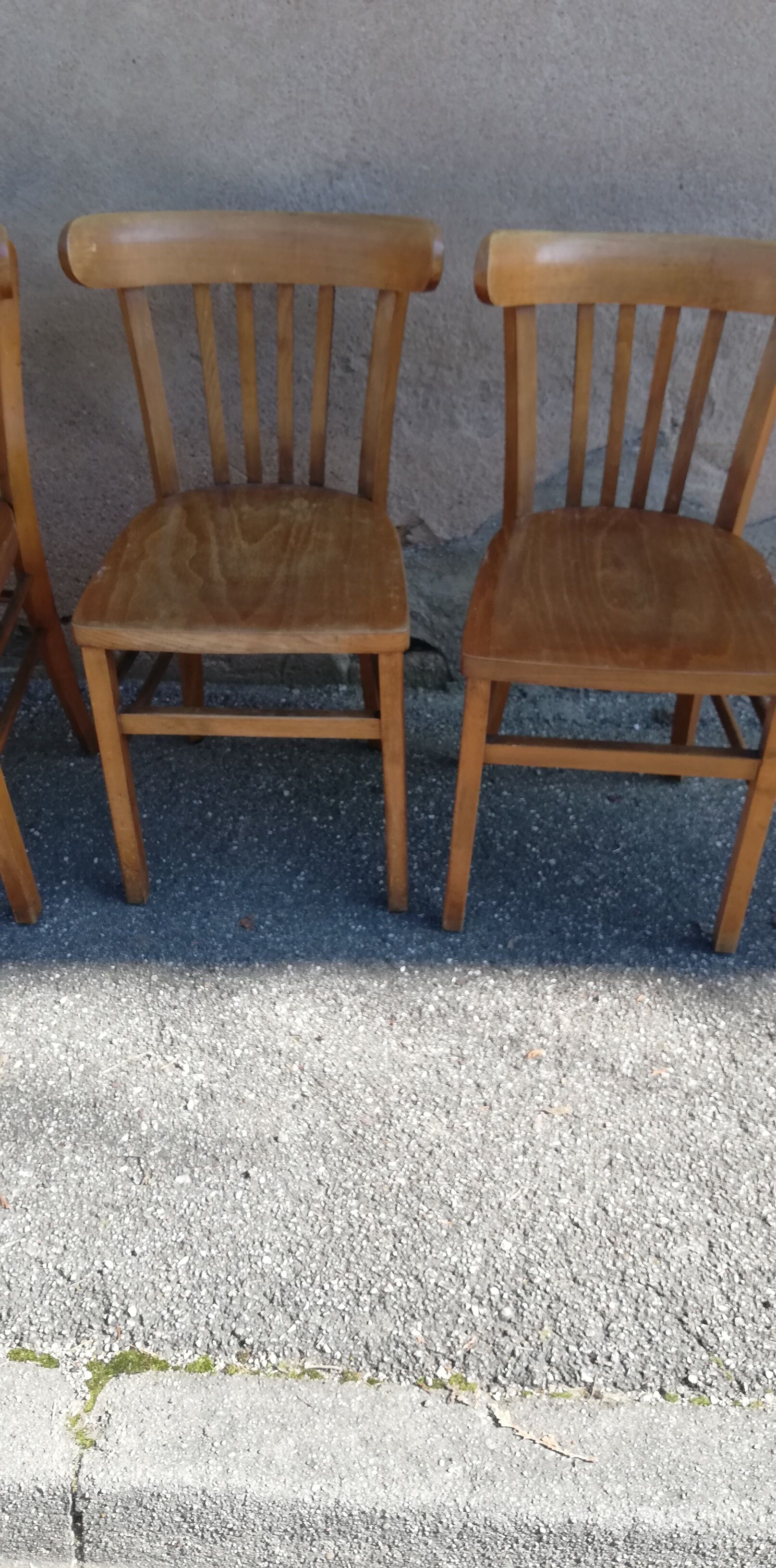Set de 5 chaises bistrot vintage