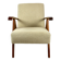 Fauteuil Vintage Boucle Beige Style Var B310, 1970