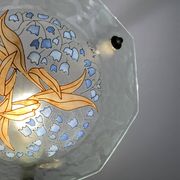Aurys Loys Lucha enameled glass basin with lily of the valley decoration