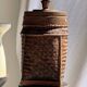 Large Indonesian wicker fishing basket with lid H65 D33