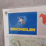 World map laminated vintage michelin 1994 1995 143cm on 100cm