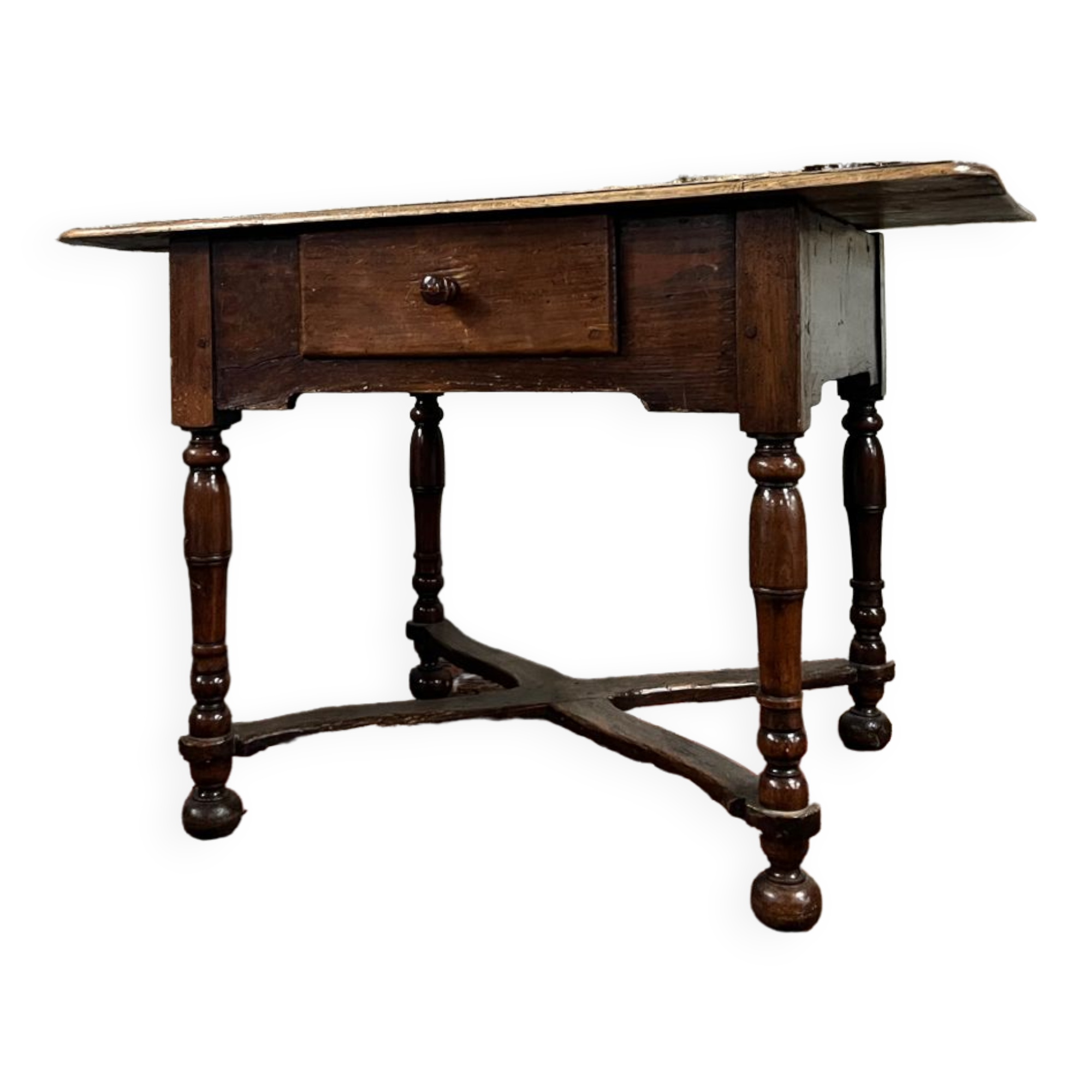 Natural Wood Writing Table Louis XIII XVII Century