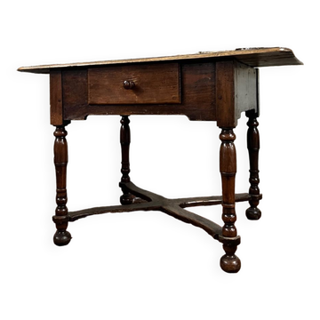 Natural Wood Writing Table Louis XIII XVII Century