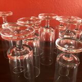 Series of 10 champagne flutes