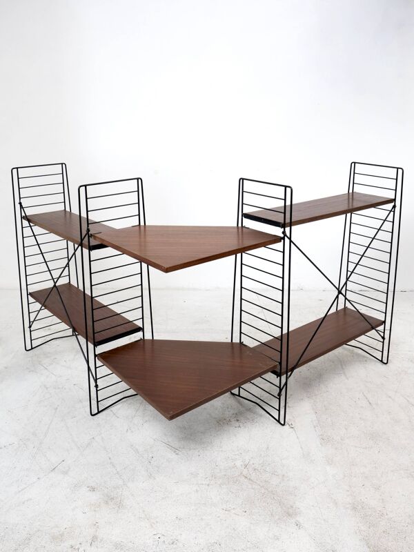 Etagere de sol Tomado en teck avec angle