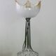 Lamp "space age". glass reflector, metal base. Circa 1970