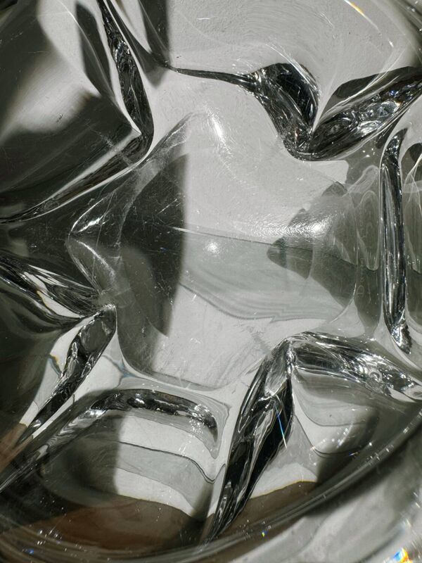 Grand cendrier cristal Daum ancien