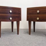 Pair of bedside tables, 50s-60s