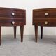 Pair of bedside tables, 50s-60s