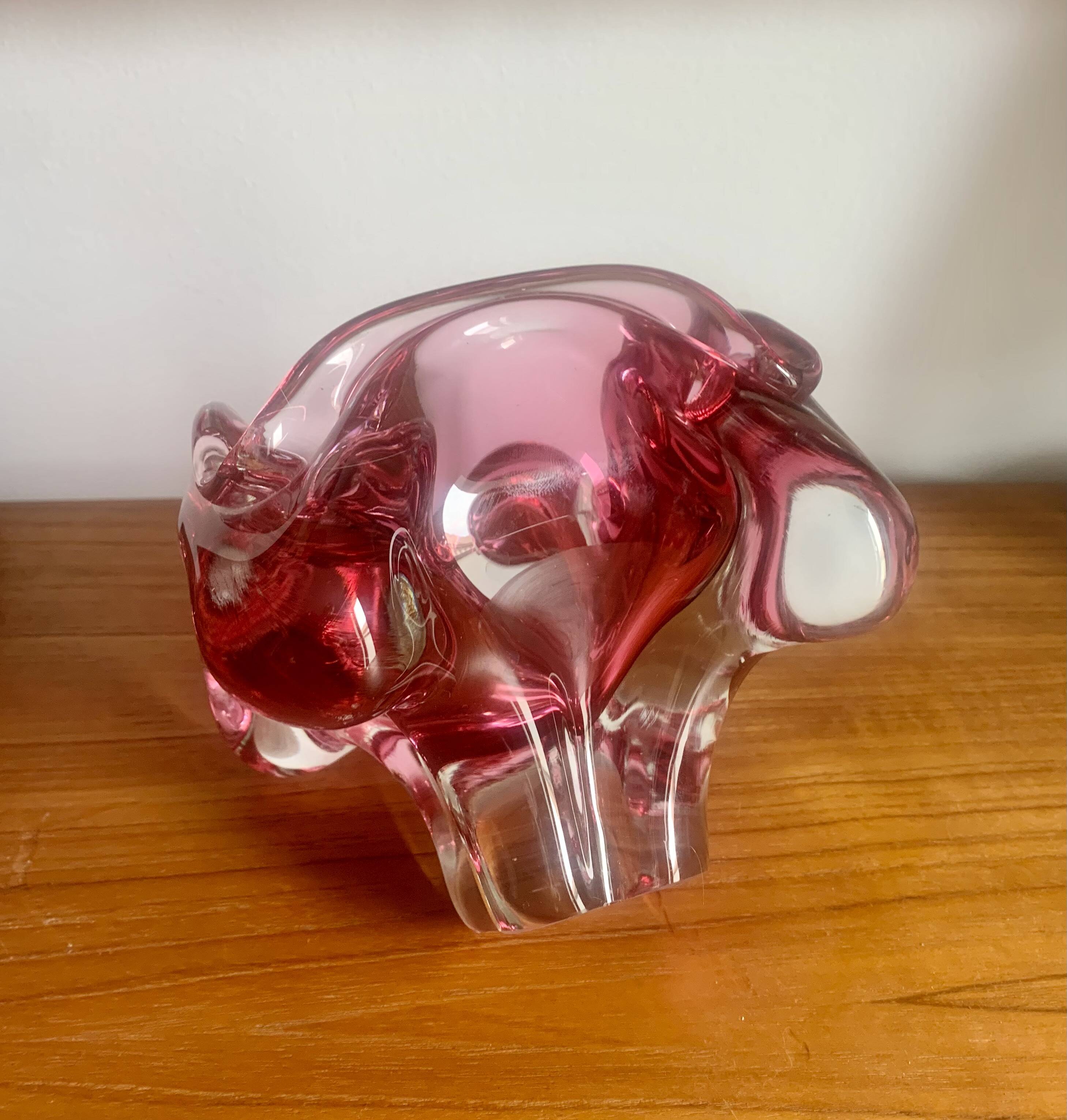 Ashtray by Jozef Hospodka for Chribska Sklarna, 1960s