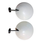 Pair of wall lamps by Guiseppe Ostuni, O-luce Edition, 1950s